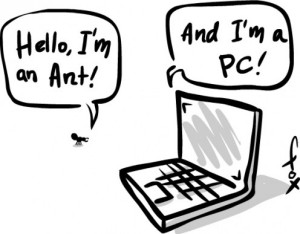 kiến chui vào laptop